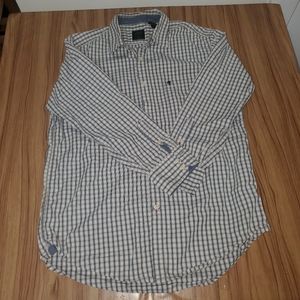 Timberland Men's Medium Checked L/S Dress Shirt Multicolor Cotton Button Down
